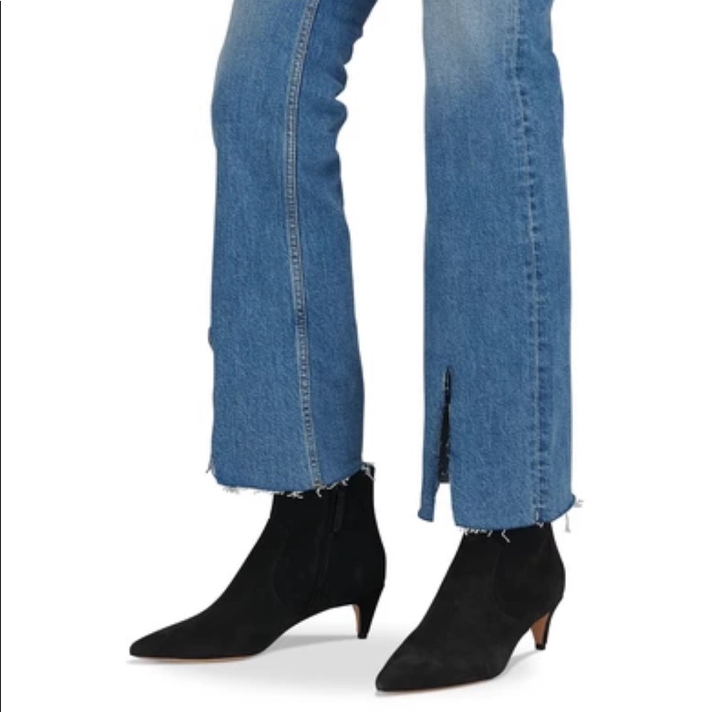 Prada Black Suede Kitten Heel Ankle boots
